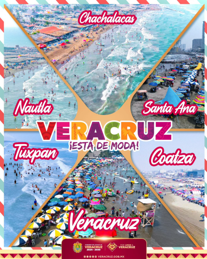Playas de Veracruz registran alta afluencia turística en Semana Santa: Rocío Nahle