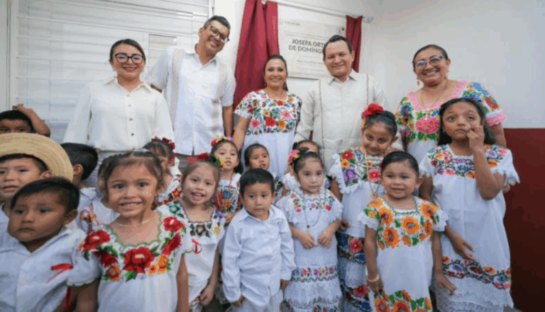 Díaz Mena impulsa educación, campo y movilidad con obras en el sur de Yucatán