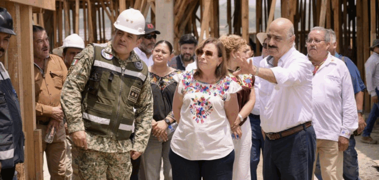 Rocío Nahle supervisa cuartel de Guardia Nacional en Coyutla para fortalecer la seguridad en el Totonacapan