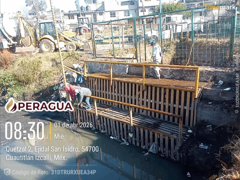 Supervisan Presa El Ángulo y refuerzan labores preventivas en Cuautitlán Izcalli