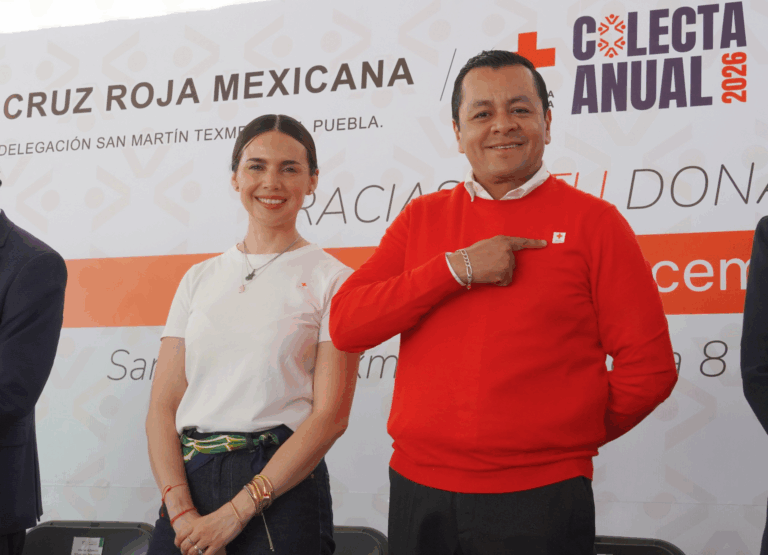 Gobierno de Texmelucan respalda colecta 2026 de la Cruz Roja Mexicana