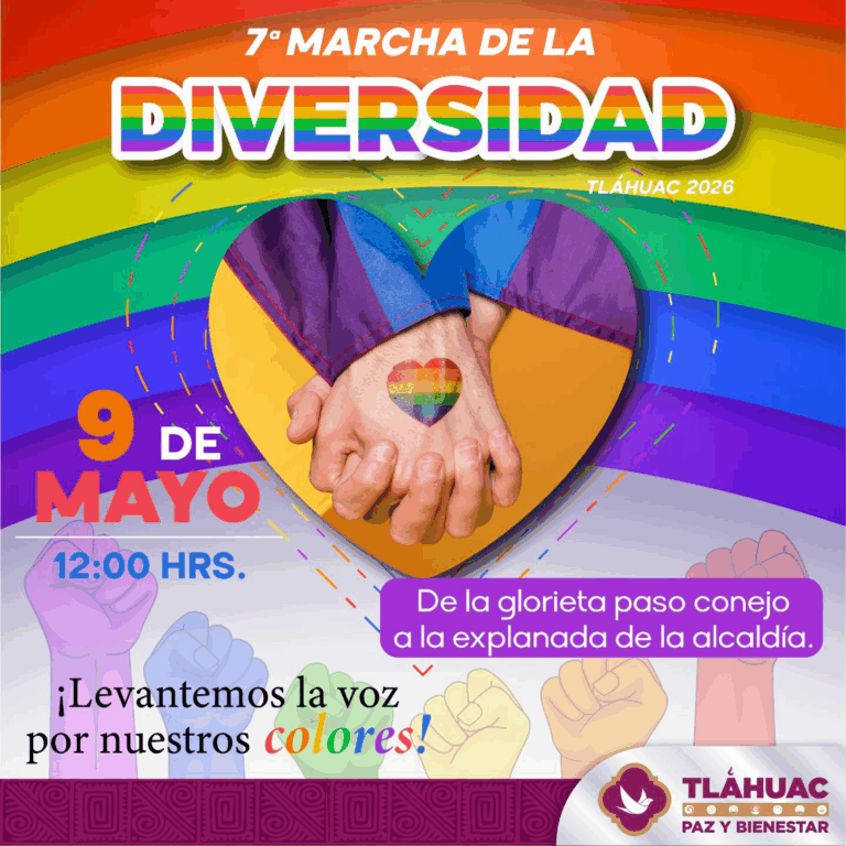 Invitan en Tláhuac a participar en la 7ª Marcha de la Diversidad