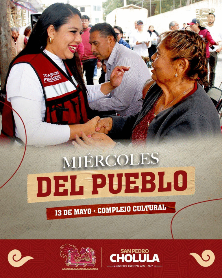 Gobierno de Cholula realizará nueva jornada de “Miércoles del Pueblo”