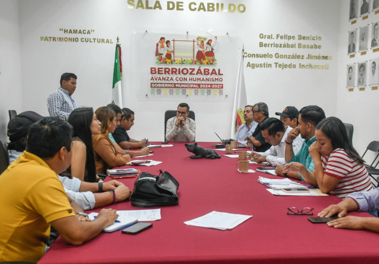 Jorge Acero fortalece coordinación institucional para impulsar acciones en Berriozábal