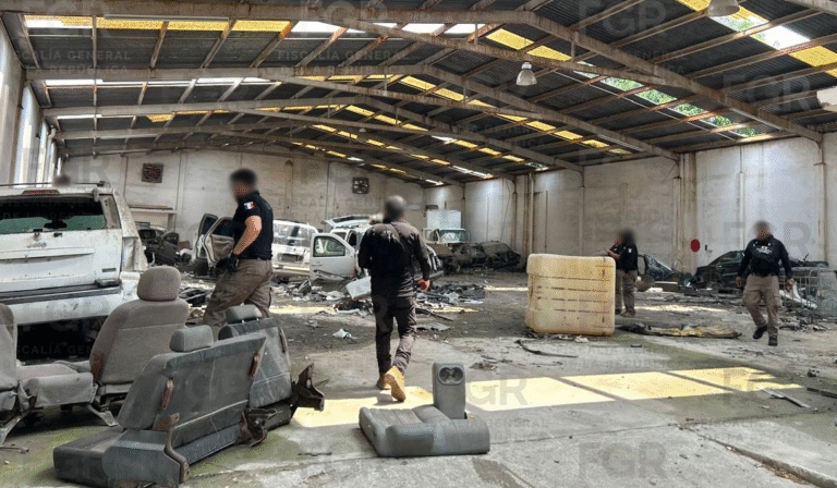 FGR asegura 15 vehículos blindados y cartuchos durante cateo en Reynosa
