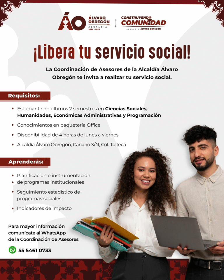 Alcaldía Álvaro Obregón abre espacios para servicio social de estudiantes