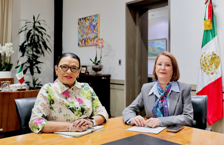 Rosa Icela Rodríguez y Laura Itzel Castillo dialogan sobre agenda legislativa nacional