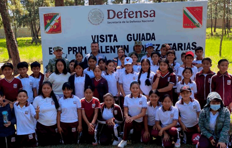 Ejército Mexicano fortalece vínculo con la niñez en Altamirano