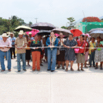 Valeria Rosales inaugura pavimentación de calle principal en Unión y Progreso