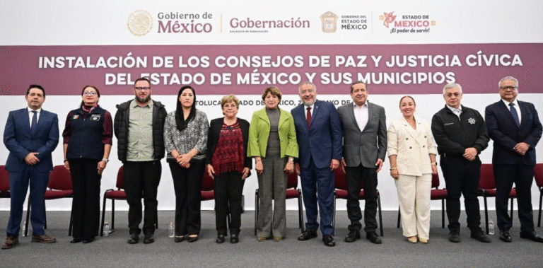 Delfina Gómez instala 99 Consejos de Paz y Justicia Cívica para fortalecer la prevención de la violencia