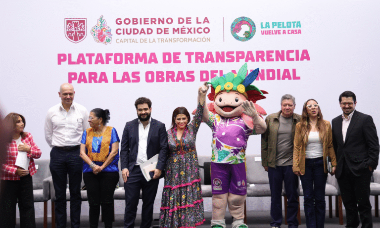 Clara Brugada presenta plataforma para transparentar obras del Mundial 2026 en la Ciudad de México