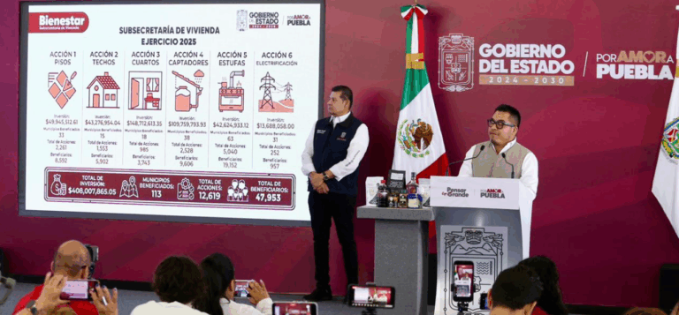 Puebla impulsa viviendas en San José Chiapa para fortalecer bienestar y seguridad
