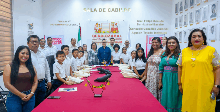 Niñas “ niños participan en Cabildo Infantil 2026 en Berriozábal