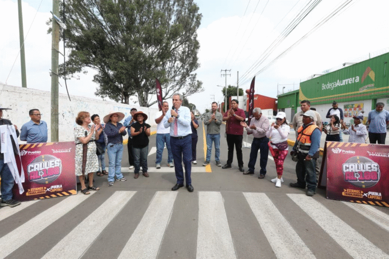 Pepe Chedraui entrega rehabilitación vial en la colonia Vicente Guerrero y fortalece la movilidad en Puebla Capital