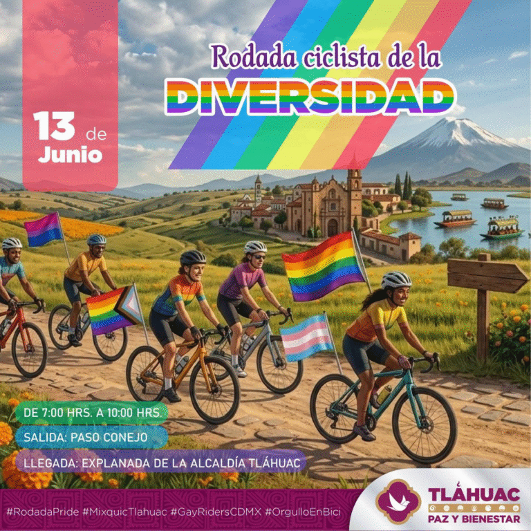 Tláhuac invita a la Rodada Ciclista de la Diversidad para celebrar el orgullo y la convivencia