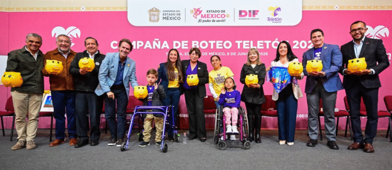 Delfina Gómez llama a sumarse al Teletón 2026 y busca que el Estado de México lidere en donativos
