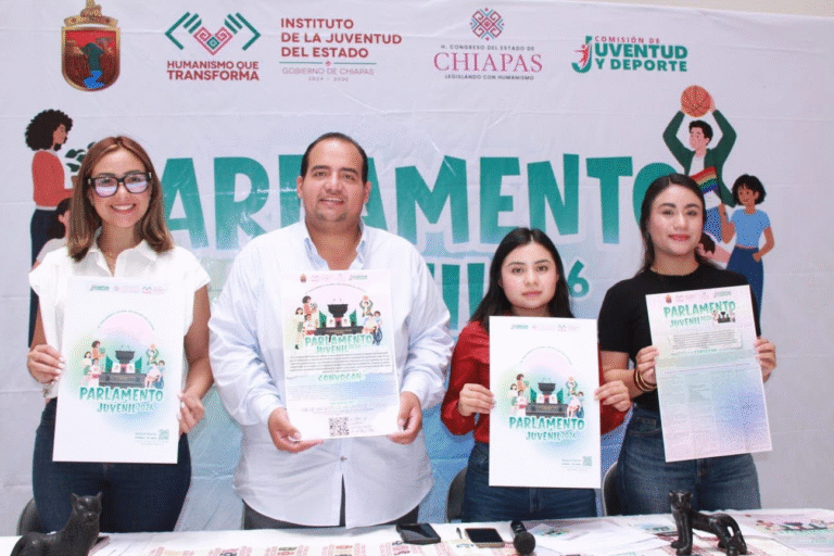 Convoca Congreso, a participar en la 16a edición del Parlamento Juvenil del Estado