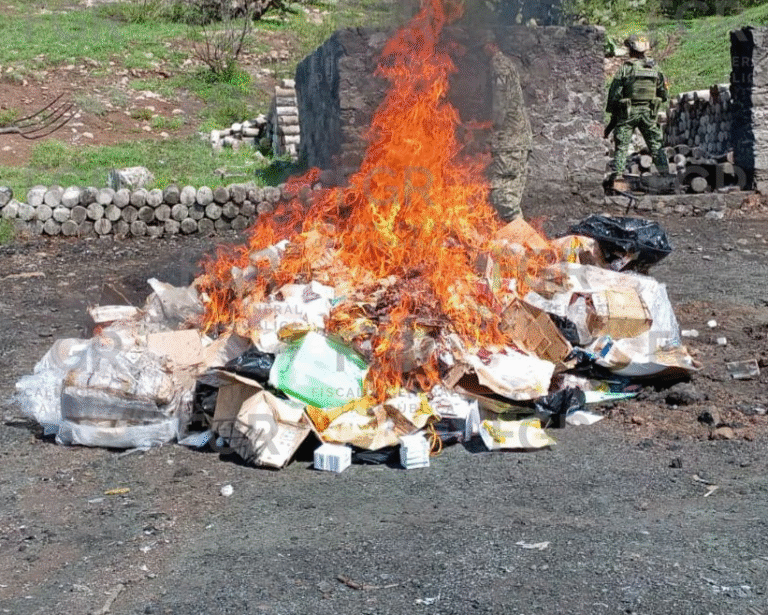 FGR destruye más de 179 kilos de narcóticos asegurados en operativos de seguridad