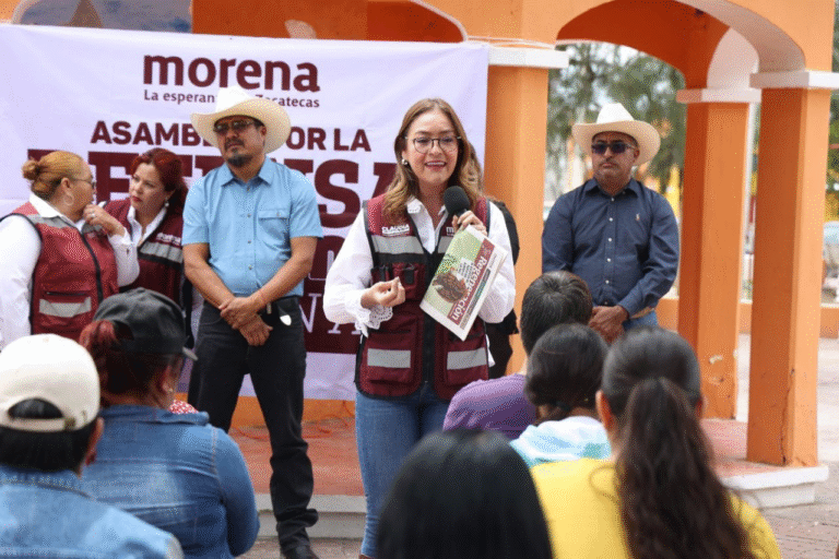 Zacatecas respalda la Transformación y la soberanía nacional, afirma Vero Díaz en asambleas informativas