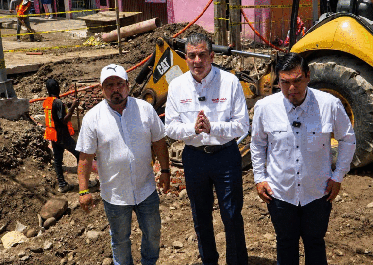 Obra pluvial en Tapachula entra en su fase final para prevenir encharcamientos en el centro