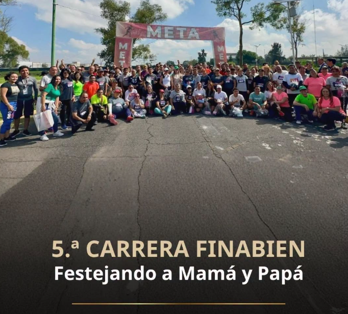 FINABIEN reúne a más de 200 participantes en carrera deportiva por el Día de la Madre y el Padre