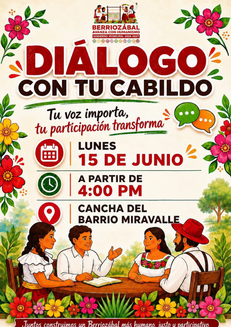 Cabildo de Berriozábal acerca la atención ciudadana con recorrido en el Barrio Miravalle
