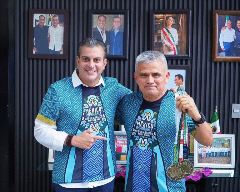 Yamil Melgar reconoce a corredor tapachulteco por completar el circuito México Imparable