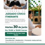 Llevarán servicios de Justicia Cívica a San Juan Tuxco con jornada itinerante