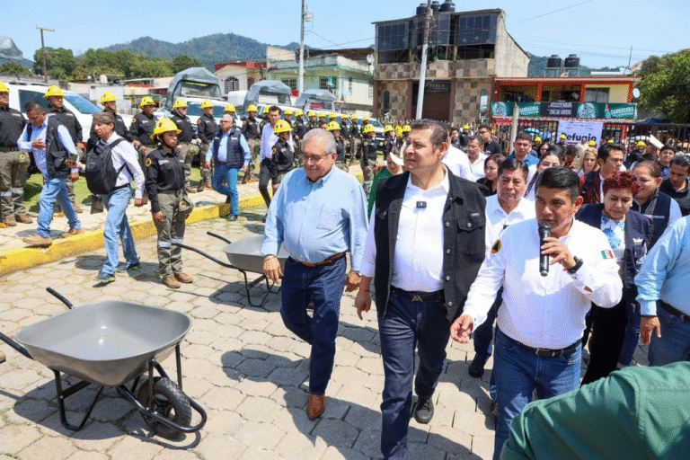 Refuerzan prevención en la Sierra Norte con refugio temporal para atender emergencias por lluvias