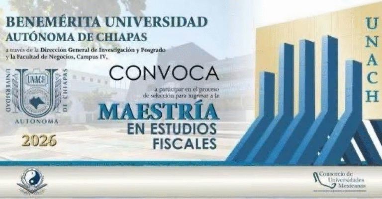 UNACH mantiene abierta convocatoria para cursar la Maestría en Estudios Fiscales