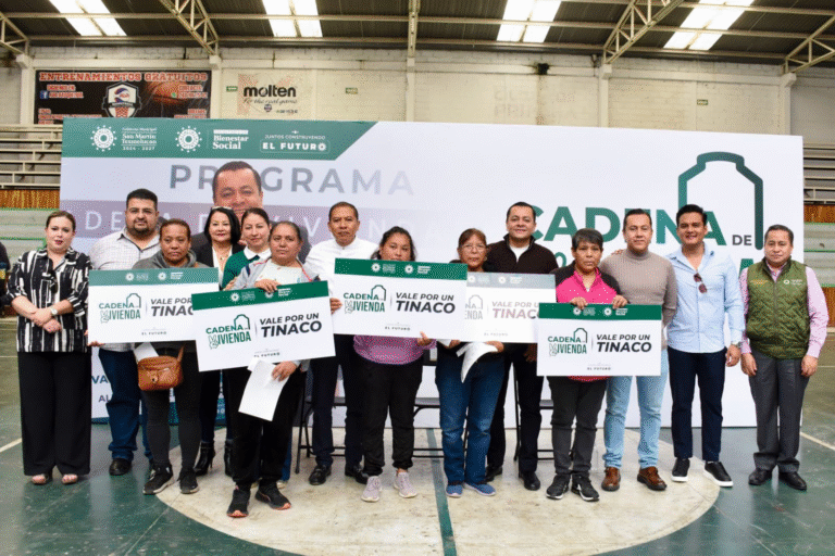 Programa “Cadena de Vivienda 2026” beneficia ya a 500 familias de San Martín Texmelucan