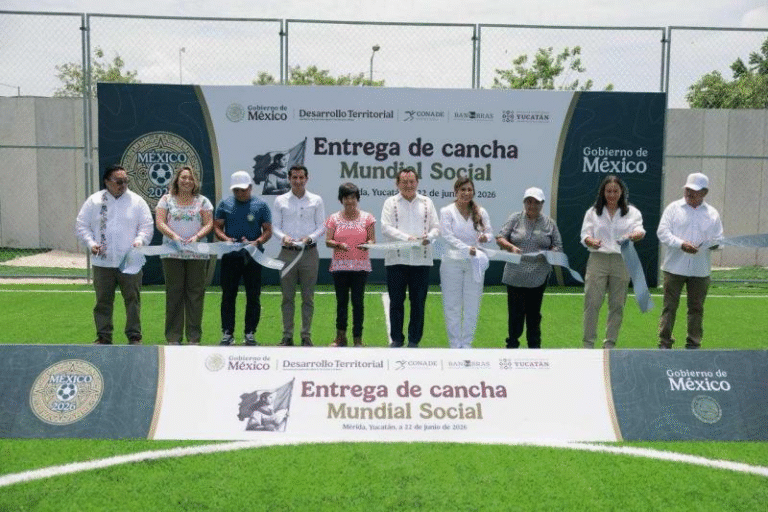 Yucatán impulsa el “Mundial Social 2026” con la entrega de canchas deportivas en Mérida y Umán