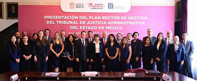 Delfina Gómez respalda Plan Rector del Tribunal de Justicia Administrativa del Estado de México