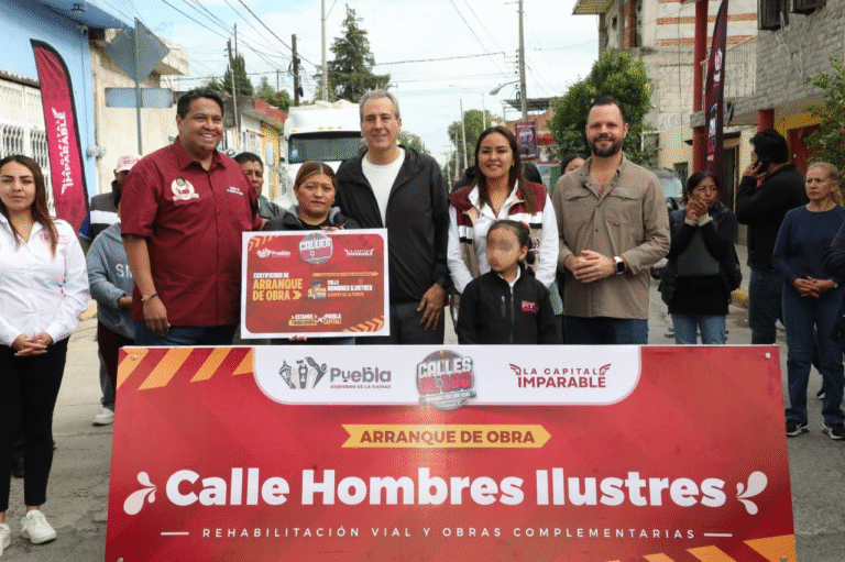 Pepe Chedraui impulsa rehabilitación vial en juntas auxiliares de Puebla capital con estrategia “Calles al 100”