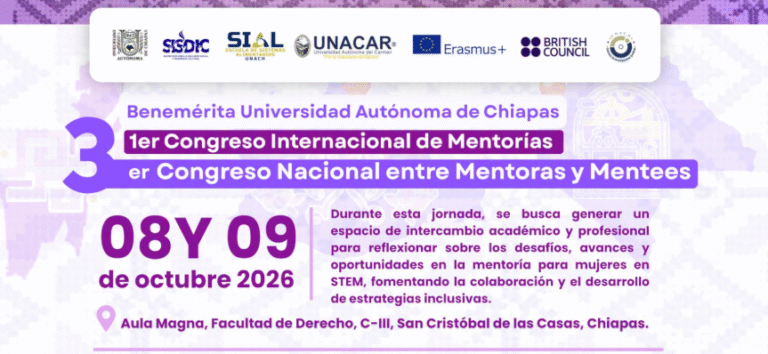 UNACH convoca al 3er Congreso Internacional de Mentorías para fortalecer la participación de mujeres en áreas STEM