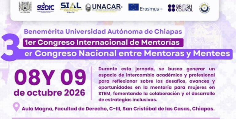 UNACH convoca al 3er Congreso Internacional de Mentorías para fortalecer la participación de mujeres en STEM