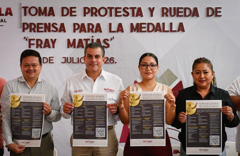 Instalan por primera vez Comité de Selección de la Medalla Fray Matías de Córdova en Tapachula