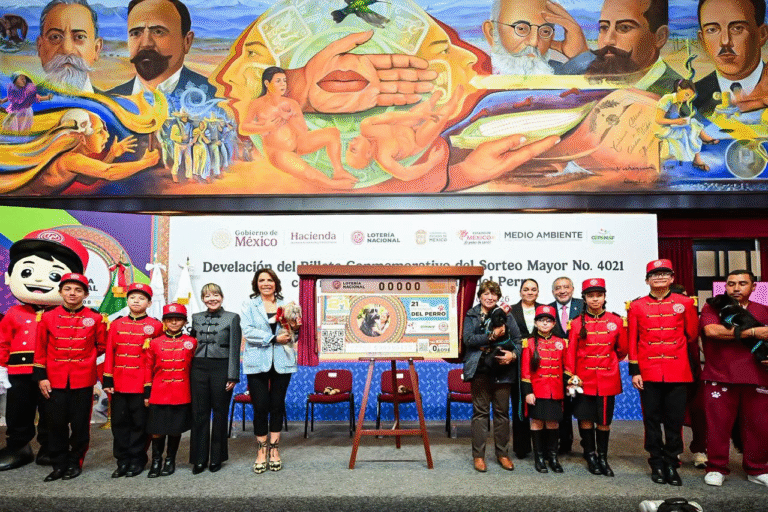 Edoméx conmemora el Día Mundial del Perro con billete especial de la Lotería Nacional
