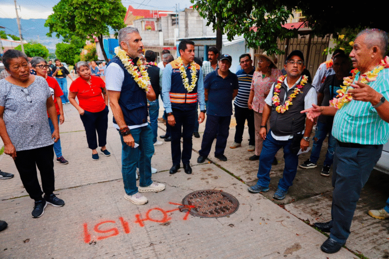Ángel Torres inicia una obra de drenaje más; ahora en el Fraccionamiento Guadalupe