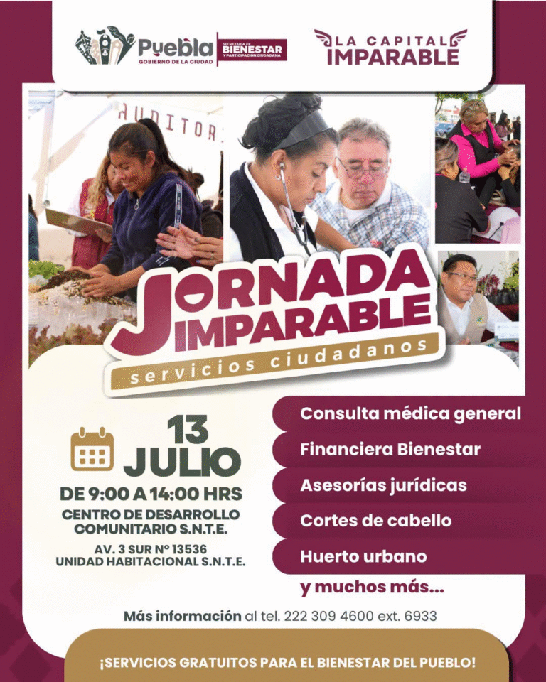Jornada Imparable de Servicios Ciudadanos acercará atención gratuita a familias de la Unidad Habitacional S.N.T.E.