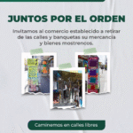 San Martín Texmelucan exhorta al comercio establecido a mantener libres calles y banquetas
