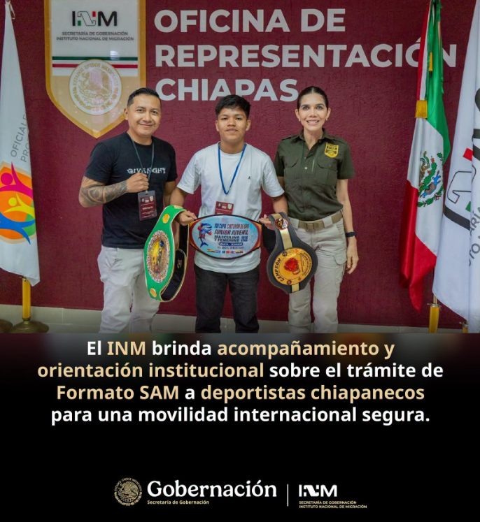 INM fortalece movilidad segura de atletas mexicanos y extranjeros con apoyo para traslados internacionales