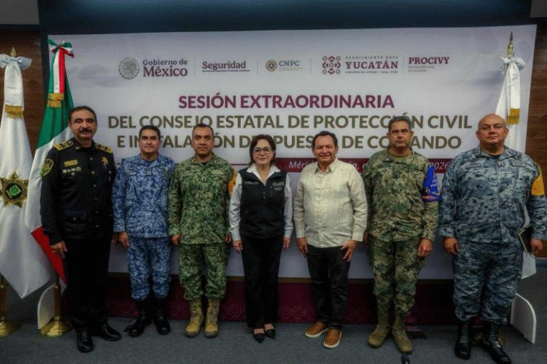 Yucatán instala Puesto de Comando para fortalecer respuesta ante ciclones tropicales