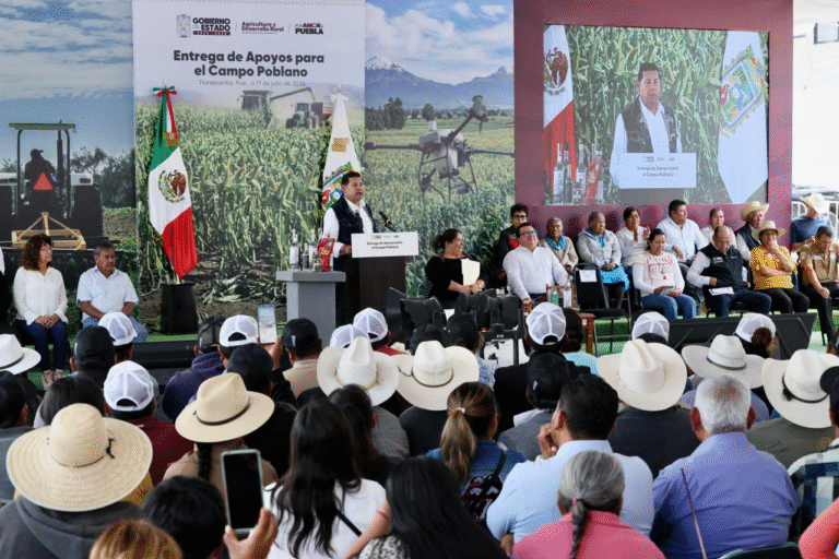 Puebla recupera 200 mil hectáreas para fortalecer la soberanía alimentaria y apoyar al campo