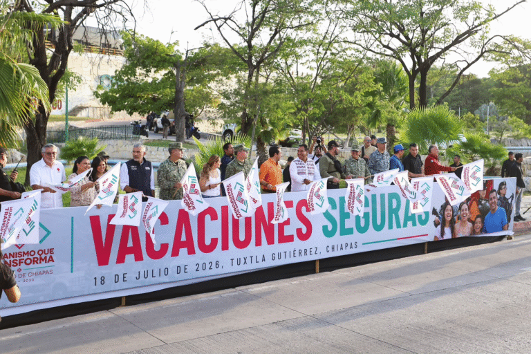 Eduardo Ramírez pone en marcha Operativo Vacaciones Seguras 2026 en Chiapas