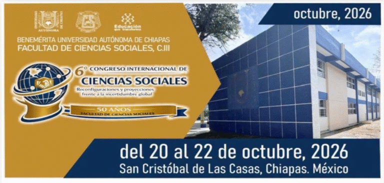 UNACH convoca a participar en el 6° Congreso Internacional de Ciencias Sociales