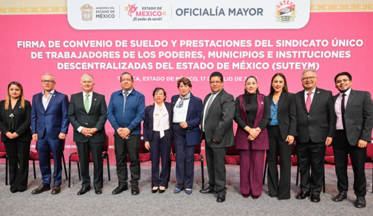 Delfina Gómez acuerda mejoras laborales para trabajadores sindicalizados del Estado de México