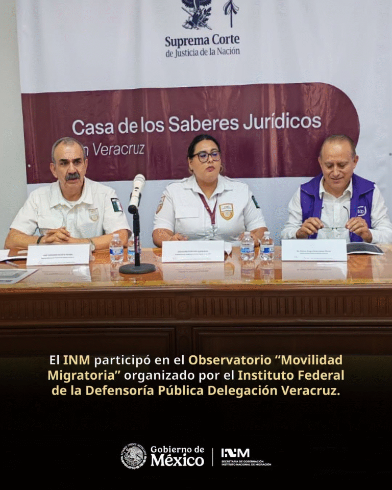 INM fortalece coordinación interinstitucional para atender la movilidad migratoria en Veracruz