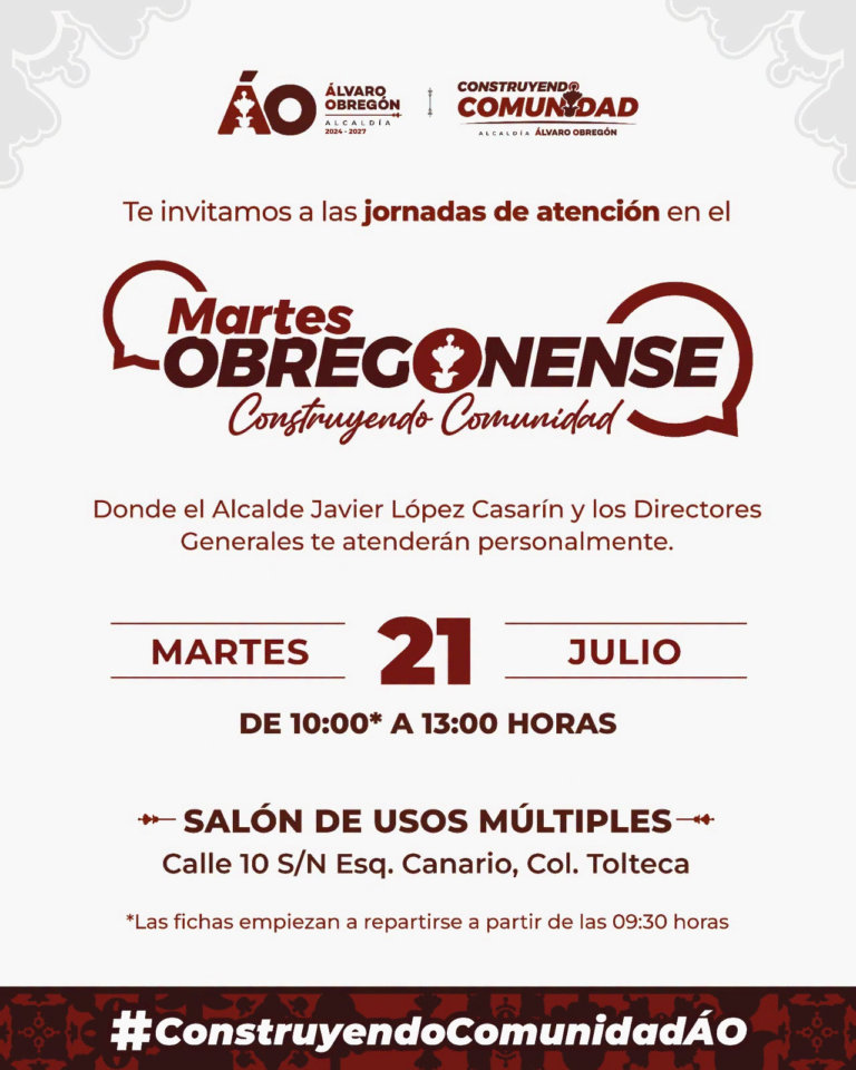 Martes Obregonense acerca atención directa del Gobierno de Álvaro Obregón a la colonia Tolteca