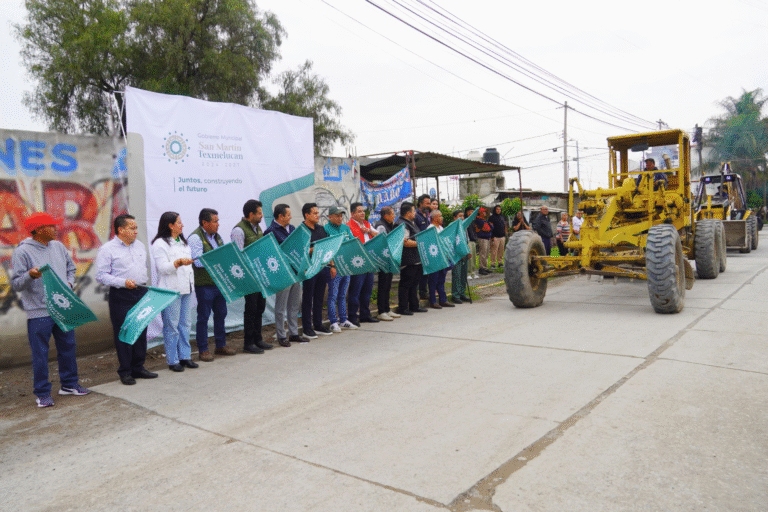 Texmelucan impulsa movilidad; arranca pavimentación en Atoyatenco con inversión millonaria